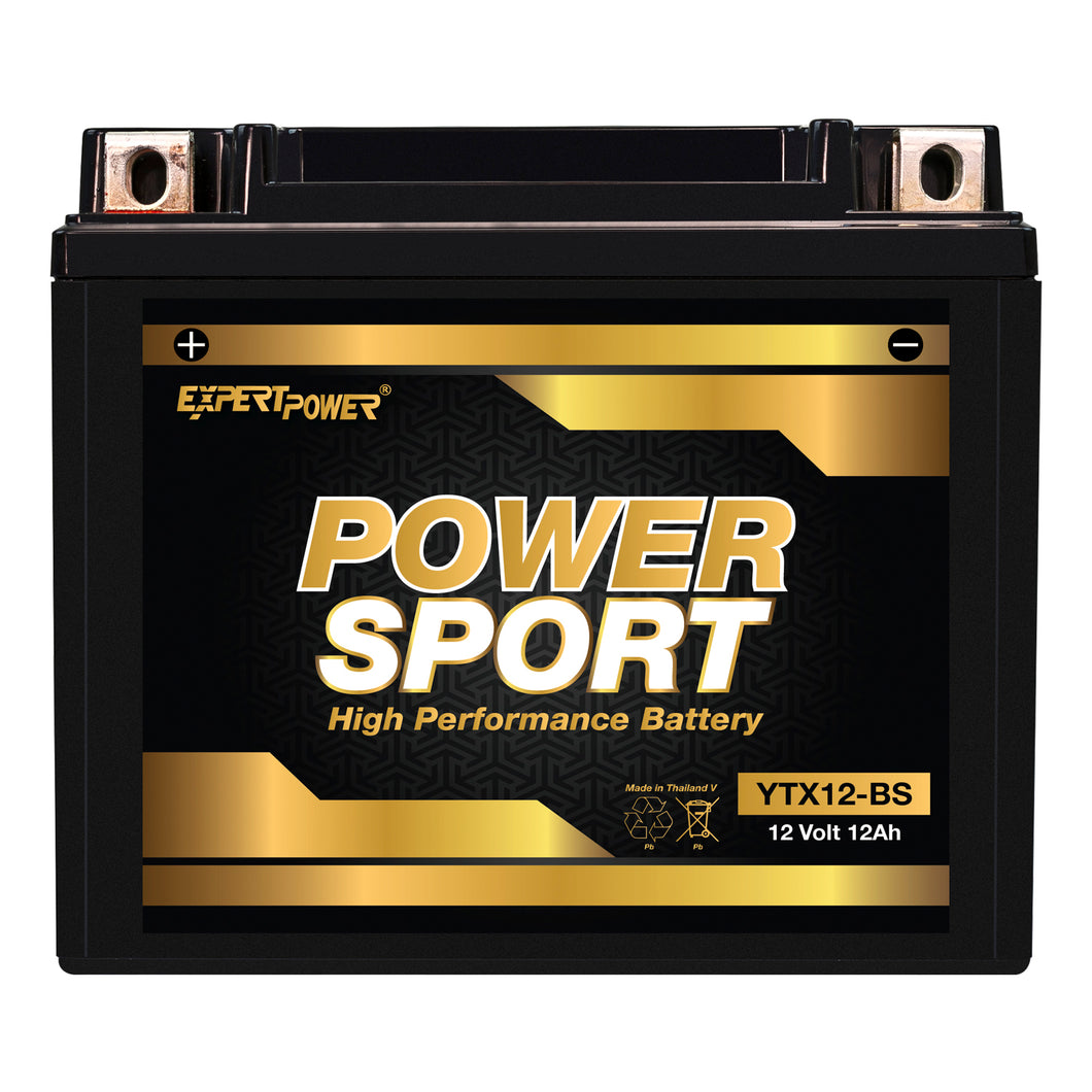 12V 12Ah Power Sport Battery YTX12-BS Replacement Battery