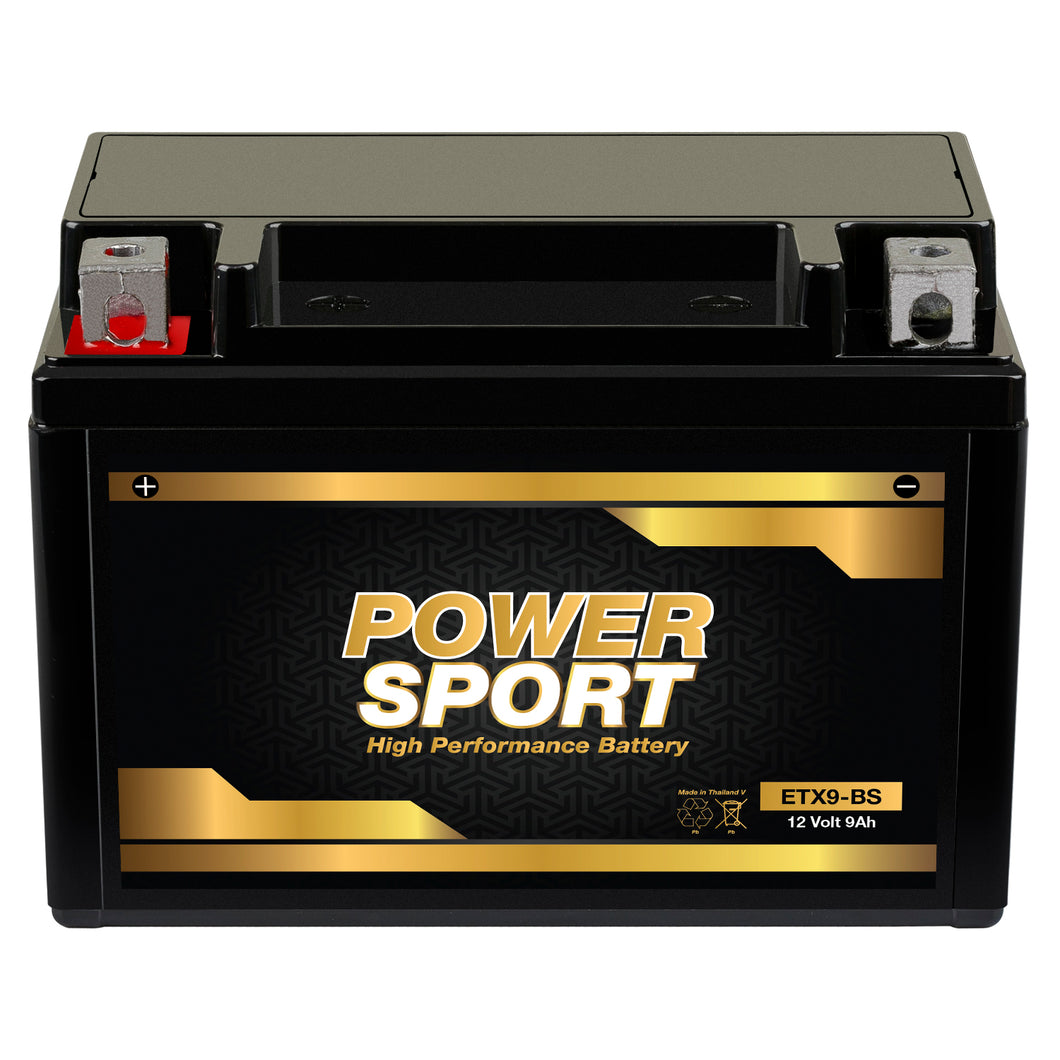 12V 9Ah Power Sports Battery YTX9-BS ETX9-BS