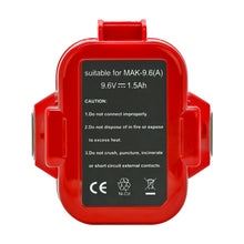 Load image into Gallery viewer, 9.6V 1.5Ah Ni-Cd Battery for Makita 9120 9122 192595-8 193977-7 638344-4-2