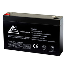 Load image into Gallery viewer, 6V 7Ah Rechargeable AGM Sealed Lead Acid Battery