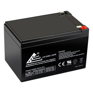 12V 10Ah Rechargeable AGM Sealed Lead Acid Battery (Larger Size)
