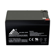 Load image into Gallery viewer, 12V 10Ah Rechargeable AGM Sealed Lead Acid Battery (Larger Size)