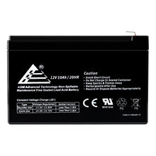 Load image into Gallery viewer, PALLET of 12V 10Ah Rechargeable AGM Sealed Lead Acid Battery (Larger Size)