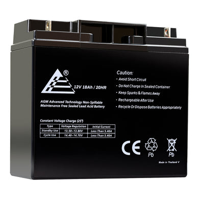 12V 18AH Rechargeable AGM Sealed Lead Acid Battery