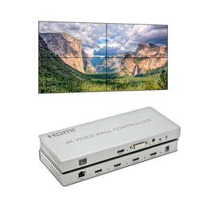 HDMI 4 Channel DVI Video Processor 2x2 Video Wall Controller 3 Display Modes HMSV