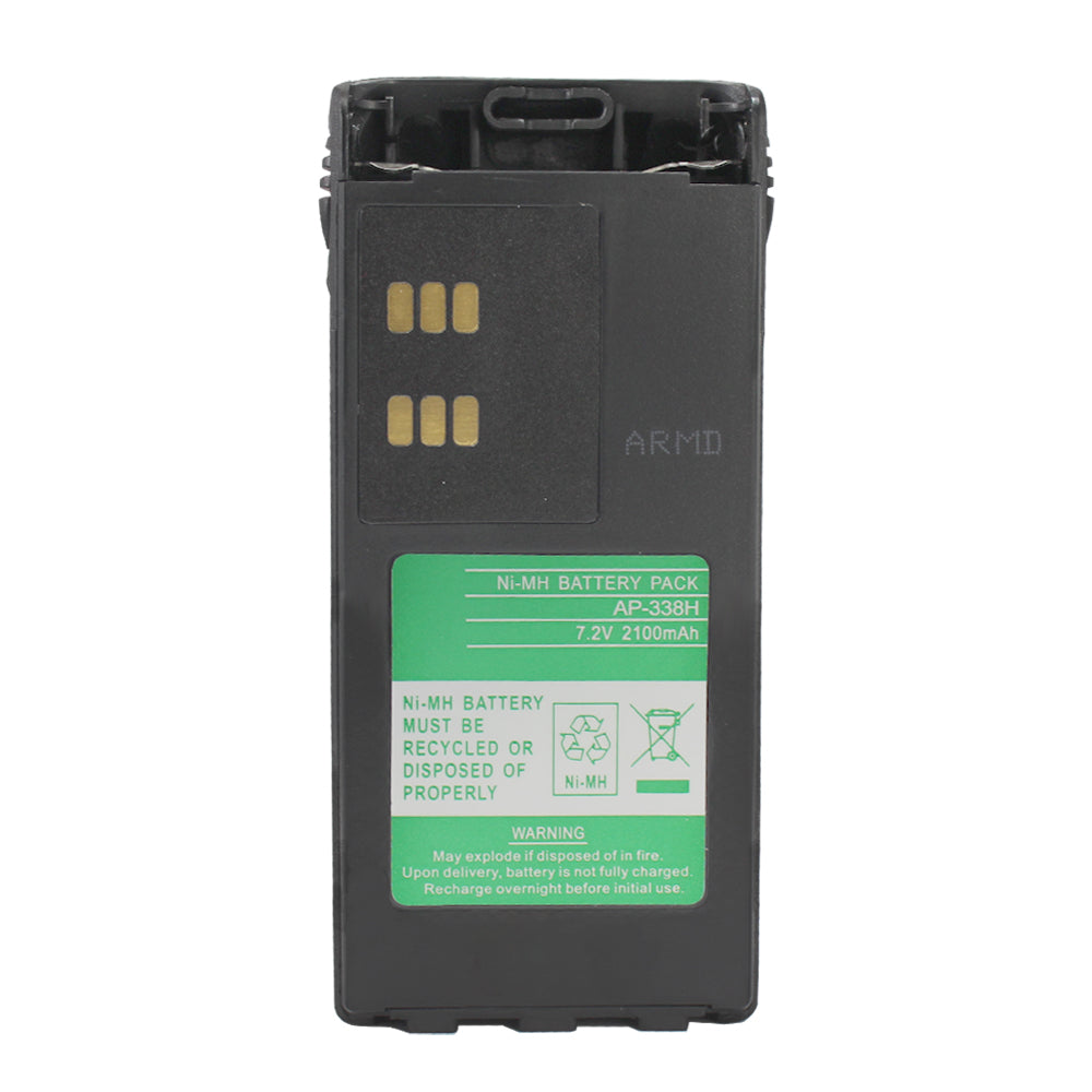 Battnation 2pcs 2100mAh Extended HNN9008 HNN9009 Battery for MOTOROLA HT750 HT1250 HT1550