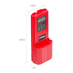 Battnation Baofeng 7.4V Extended Run Time 3800mAh Li-Ion Rechargeable Battery For  Baofeng  UV-5R UV-5R-L BF-F8 BF-F8+ BF-F9 Portable Two-Way Radio Black