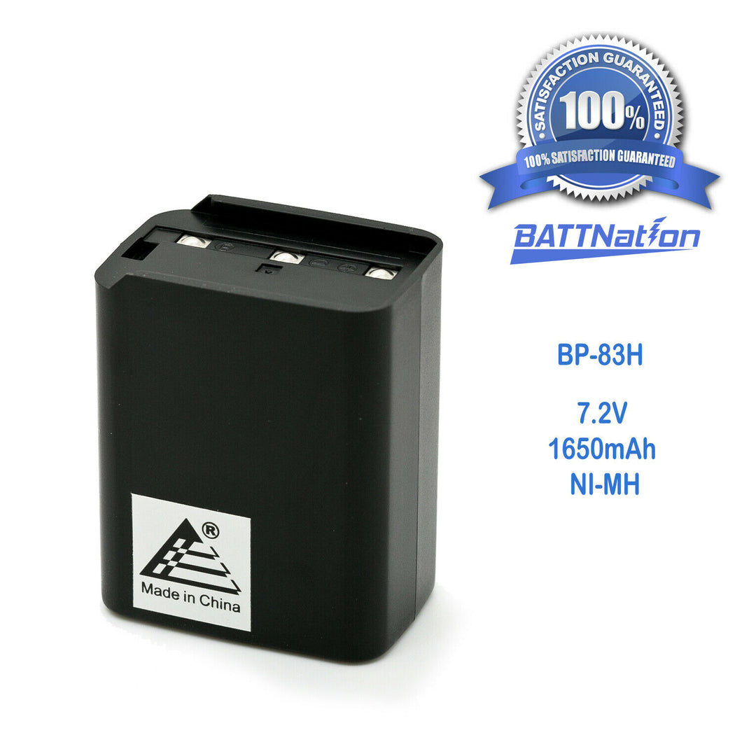 7.2V 1650mAh Ni-Mh Battery for ICOM BP-82 BP-83 BP-83A BP-84 BP-84M IC-24AT